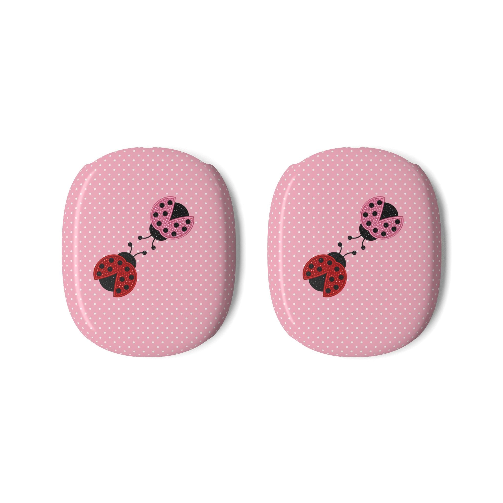MR. AND MRS. LOVEBUG PINK POLKA DOTS AIRPODS MAX CASE COVERS
