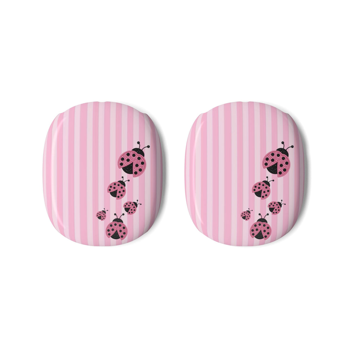 PINK STRIPES LADYBUGS AIRPODS MAX CASE COVERS