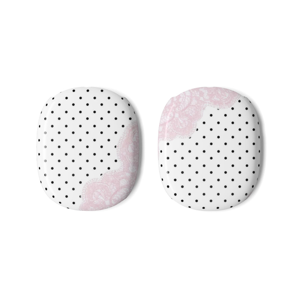 COQUETTE POLKA DOTS PINK LACE AIRPODS MAX CASE COVERS