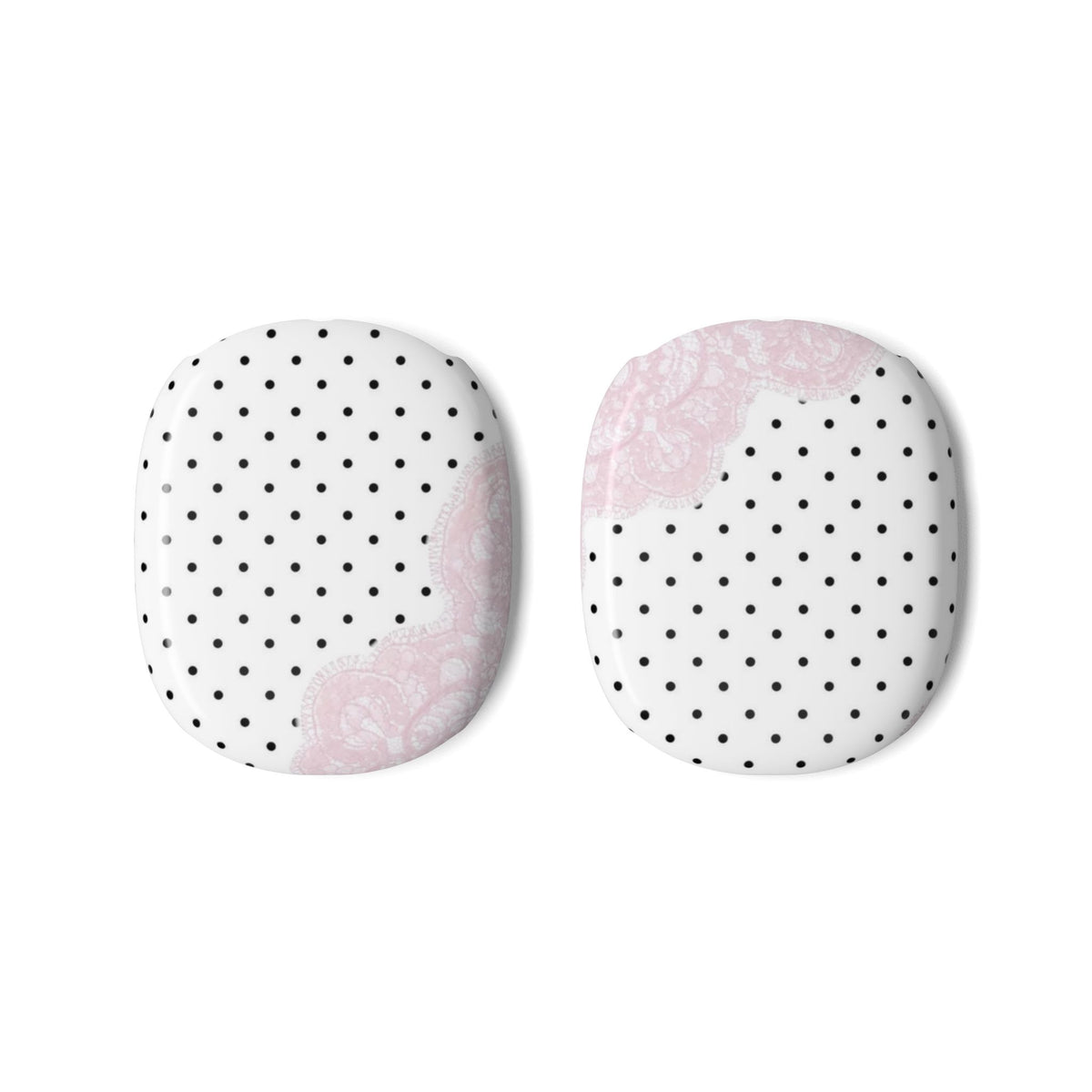 COQUETTE POLKA DOTS PINK LACE AIRPODS MAX CASE COVERS