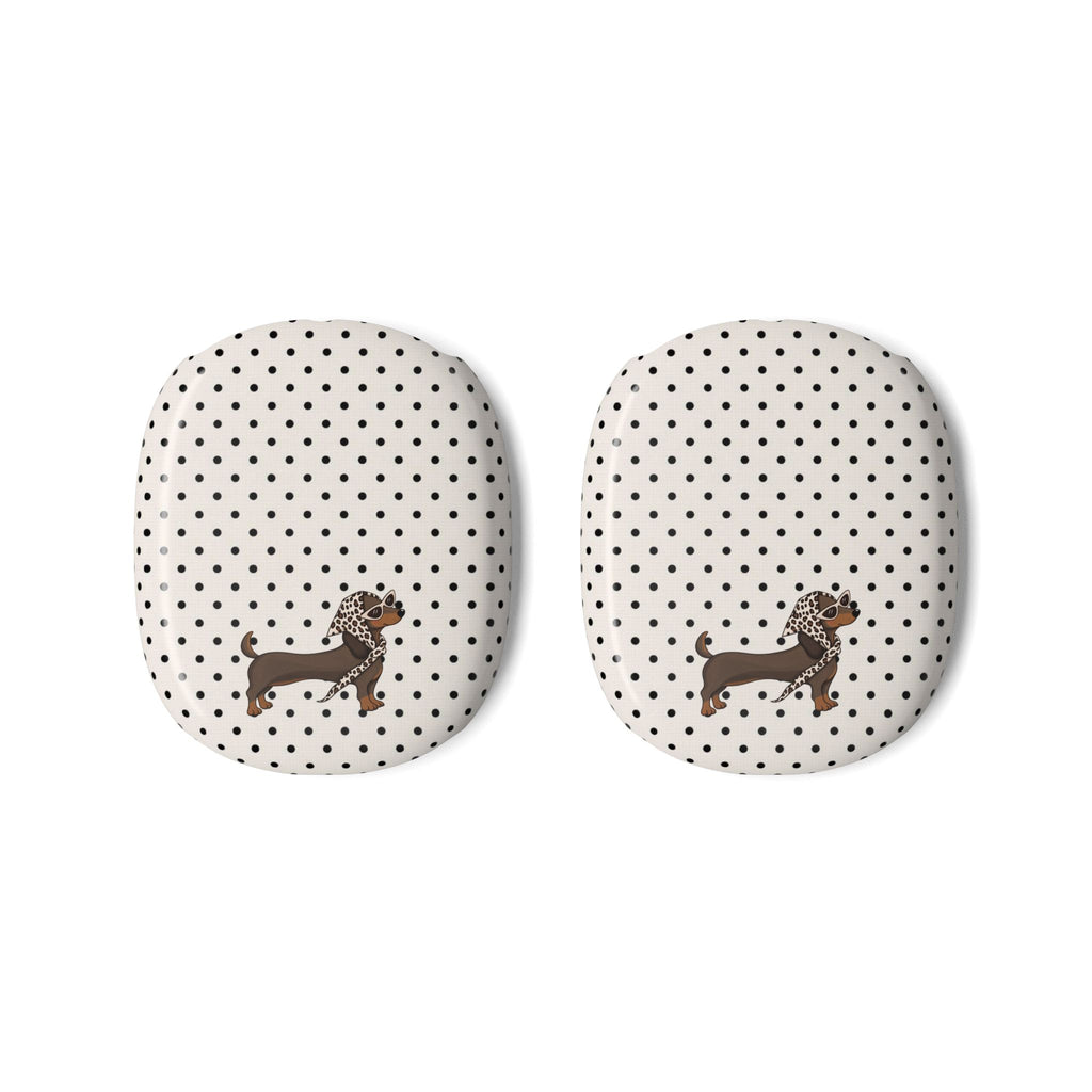CLASSIC POLKA DOTS DACHSHUND AIRPODS MAX CASE COVERS