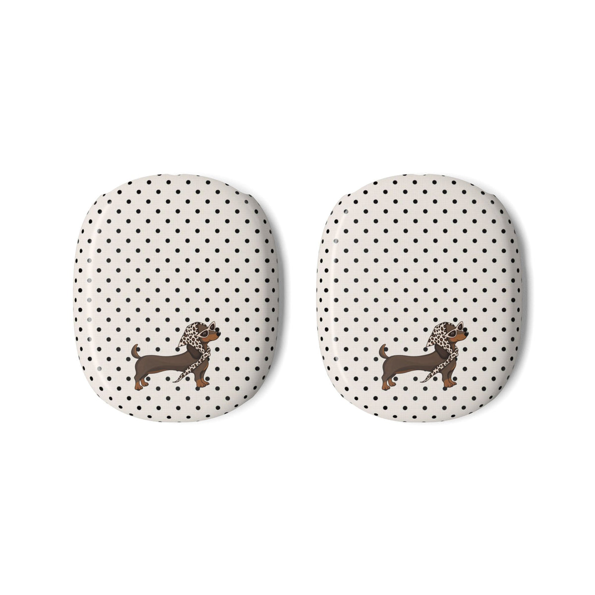 CLASSIC POLKA DOTS DACHSHUND AIRPODS MAX CASE COVERS