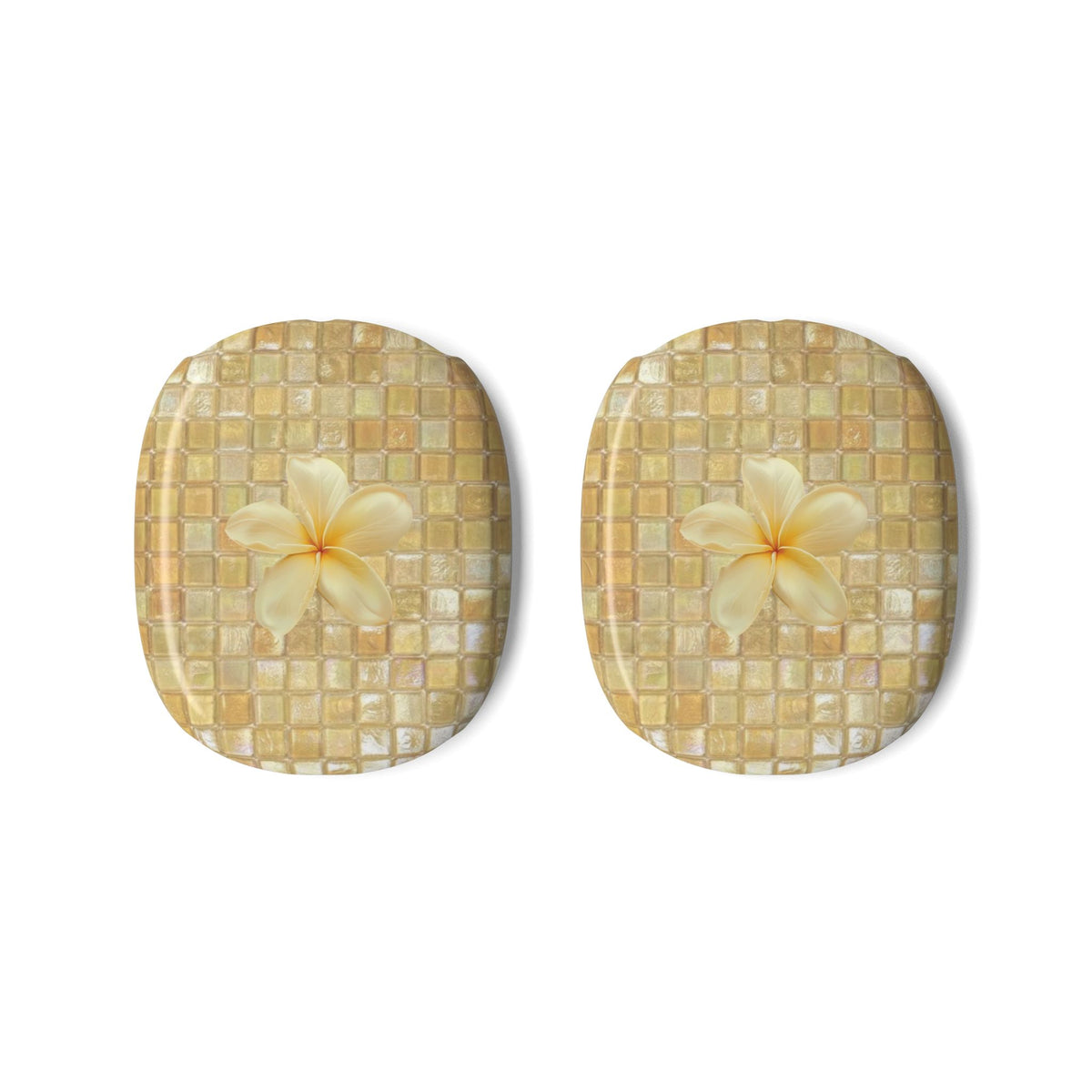 YELLOW MOSAIC FLOWER AIRPODS MAX CASE COVERS