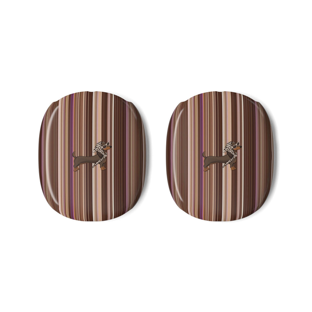 FALL STRIPES DACHSHUND AIRPODS MAX CASE COVERS