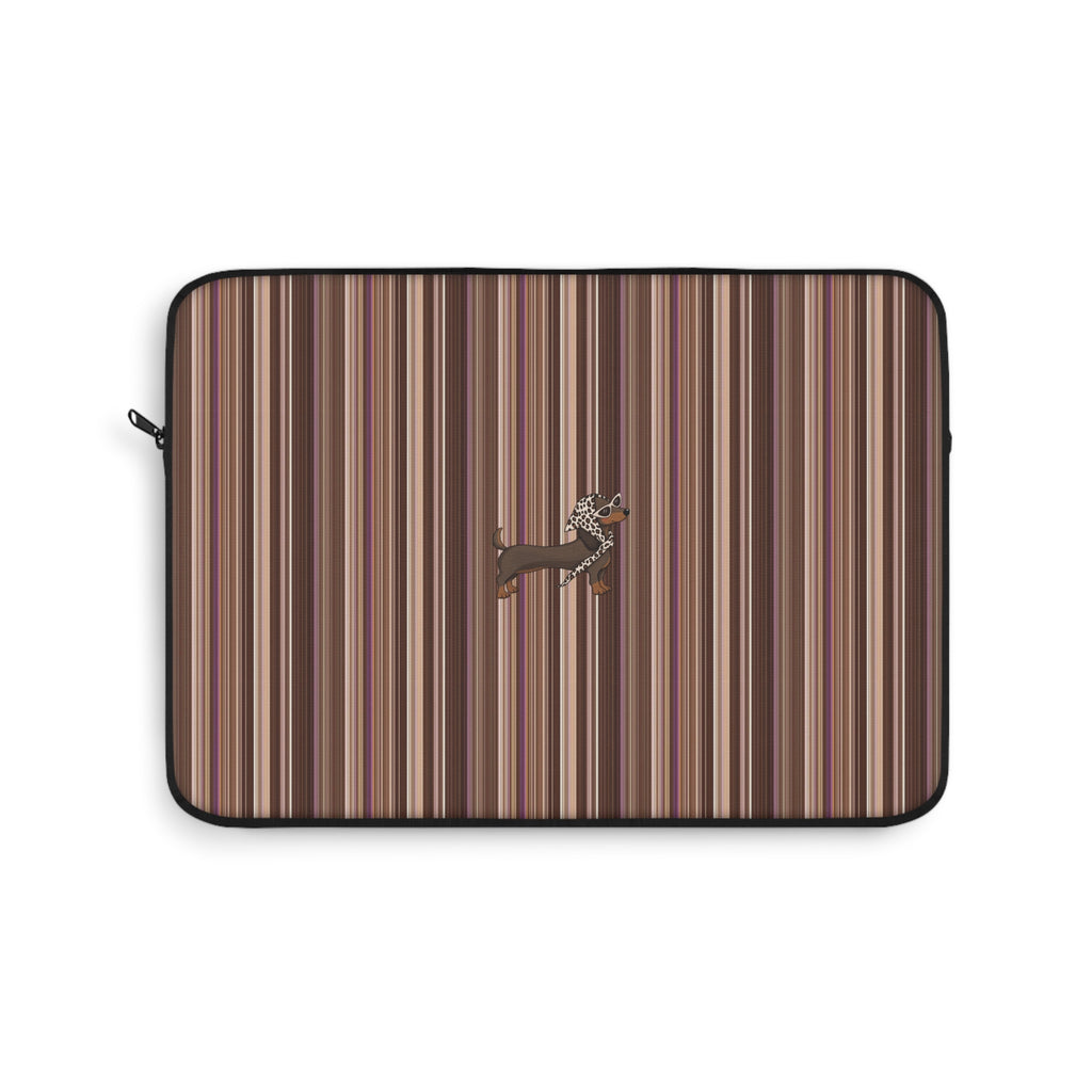 FALL STRIPES DACHSHUND KINDLE IPAD & LAPTOP SLEEVE
