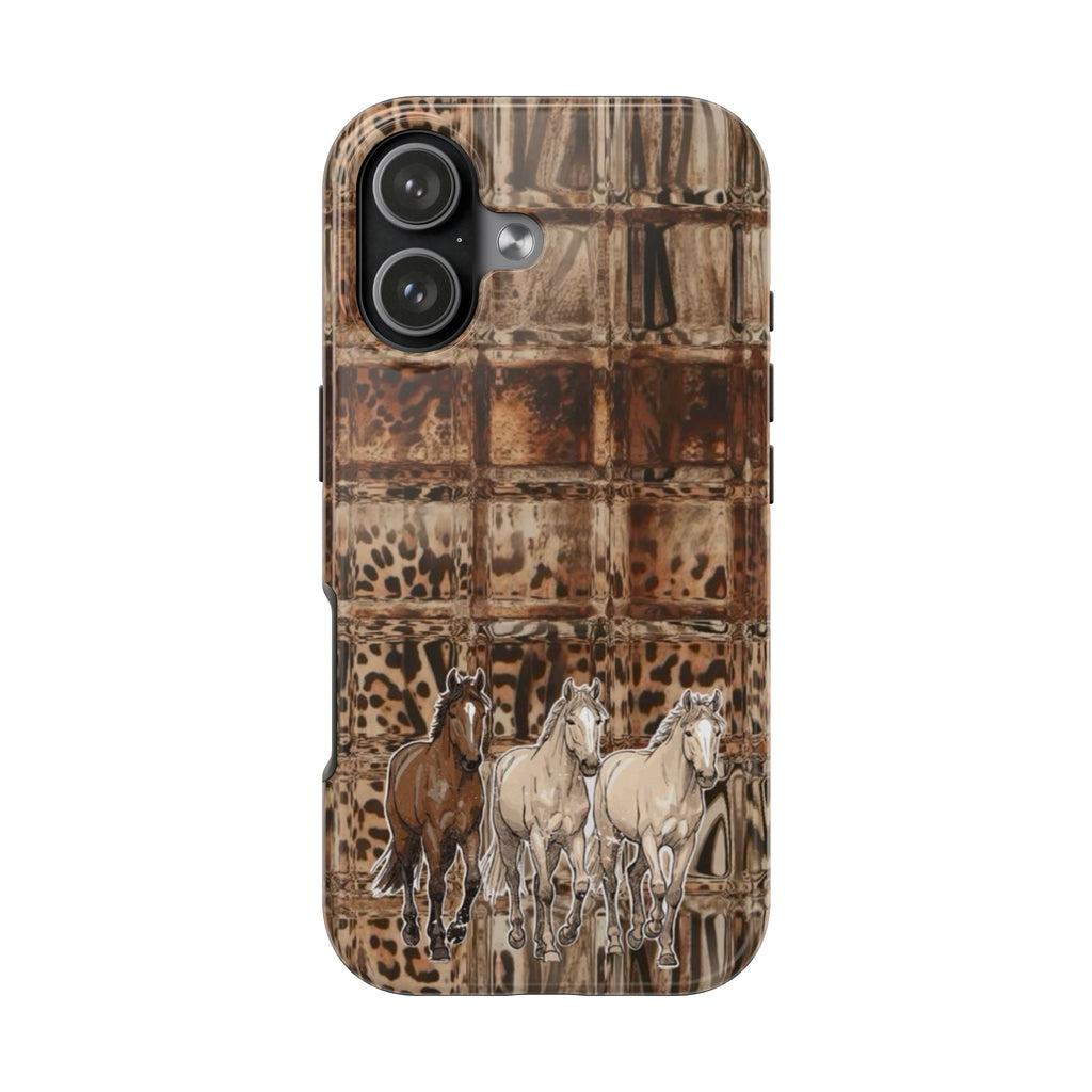 COUNTRY MOSAIC HORSES PHONE CASE
