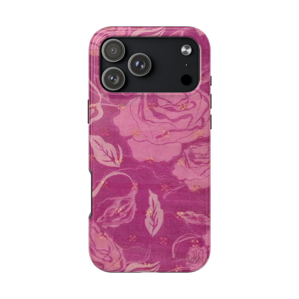 PINK ROSEBUD PHONE CASE