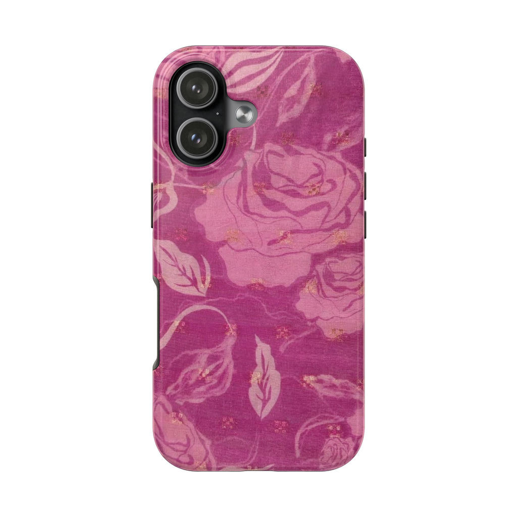 PINK ROSEBUD PHONE CASE
