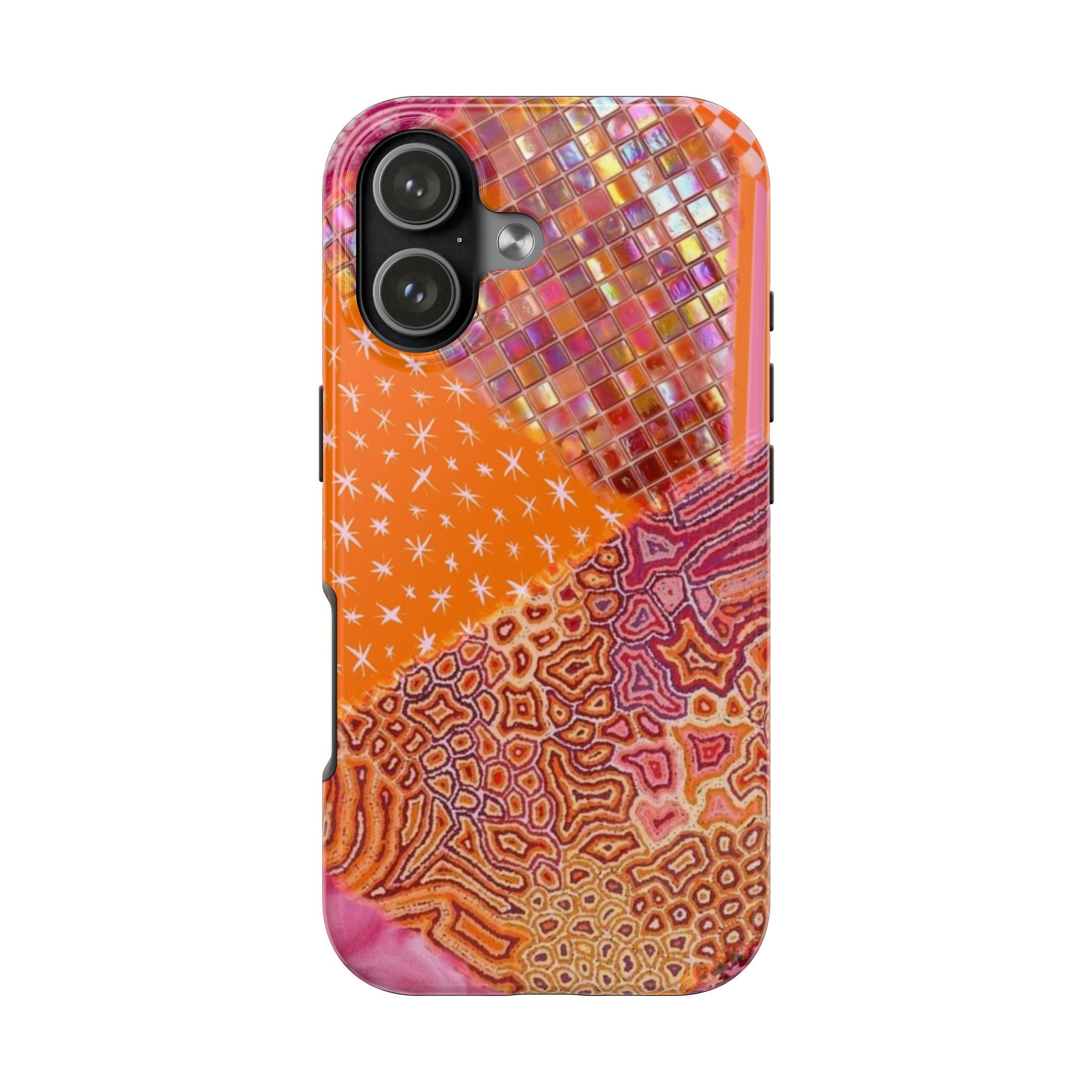 ORGANGE PRISM MOSAIC PHONE CASE