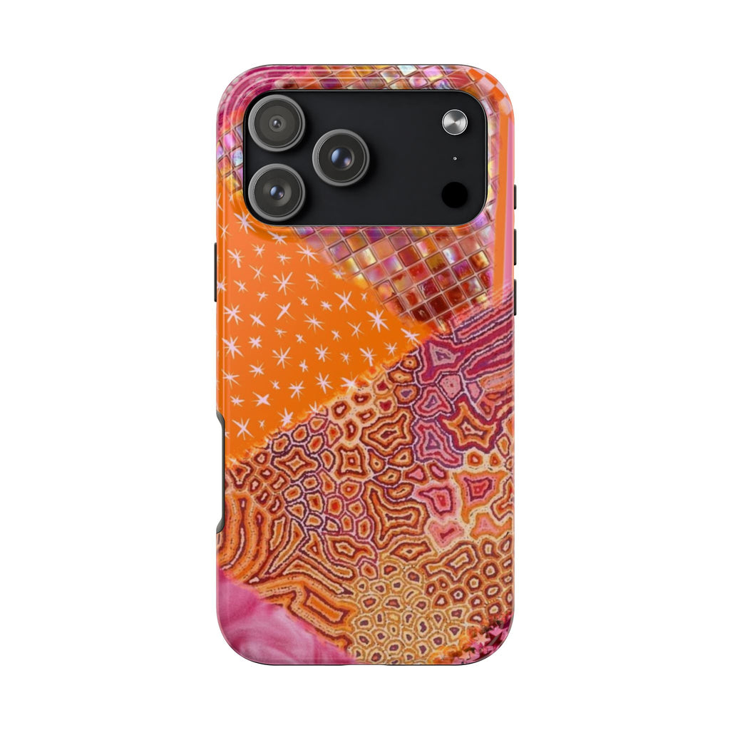 ORGANGE PRISM MOSAIC PHONE CASE