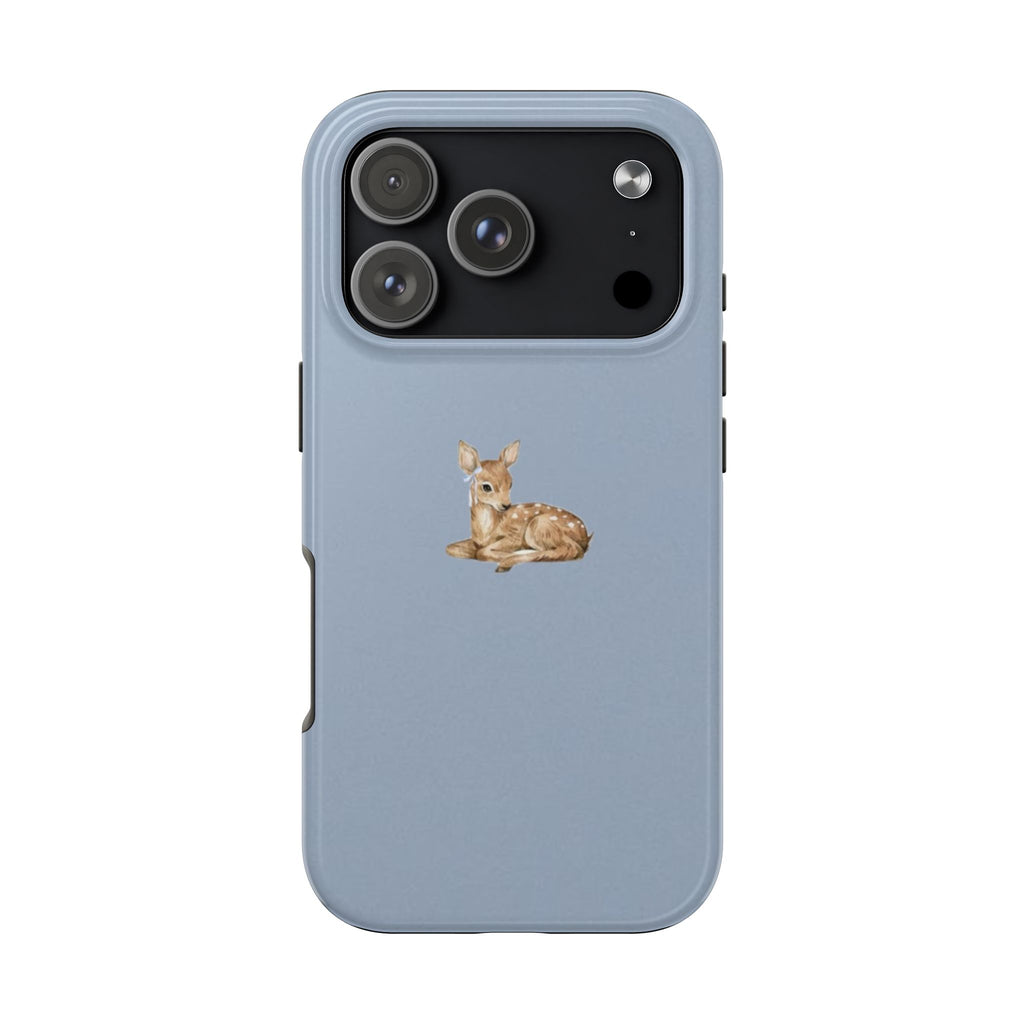 DUSTY BLUE DEER PHONE CASE