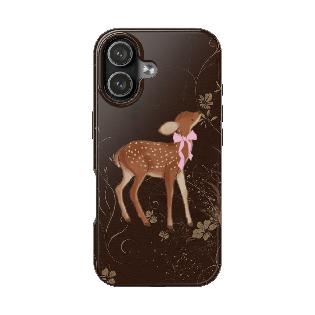 BROWN FALL FOREST WHIMSY DEER PHONE CASE