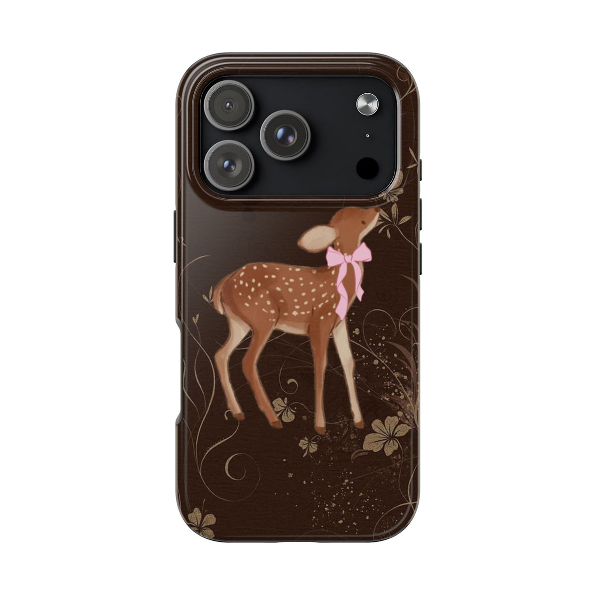 BROWN FALL FOREST WHIMSY DEER PHONE CASE