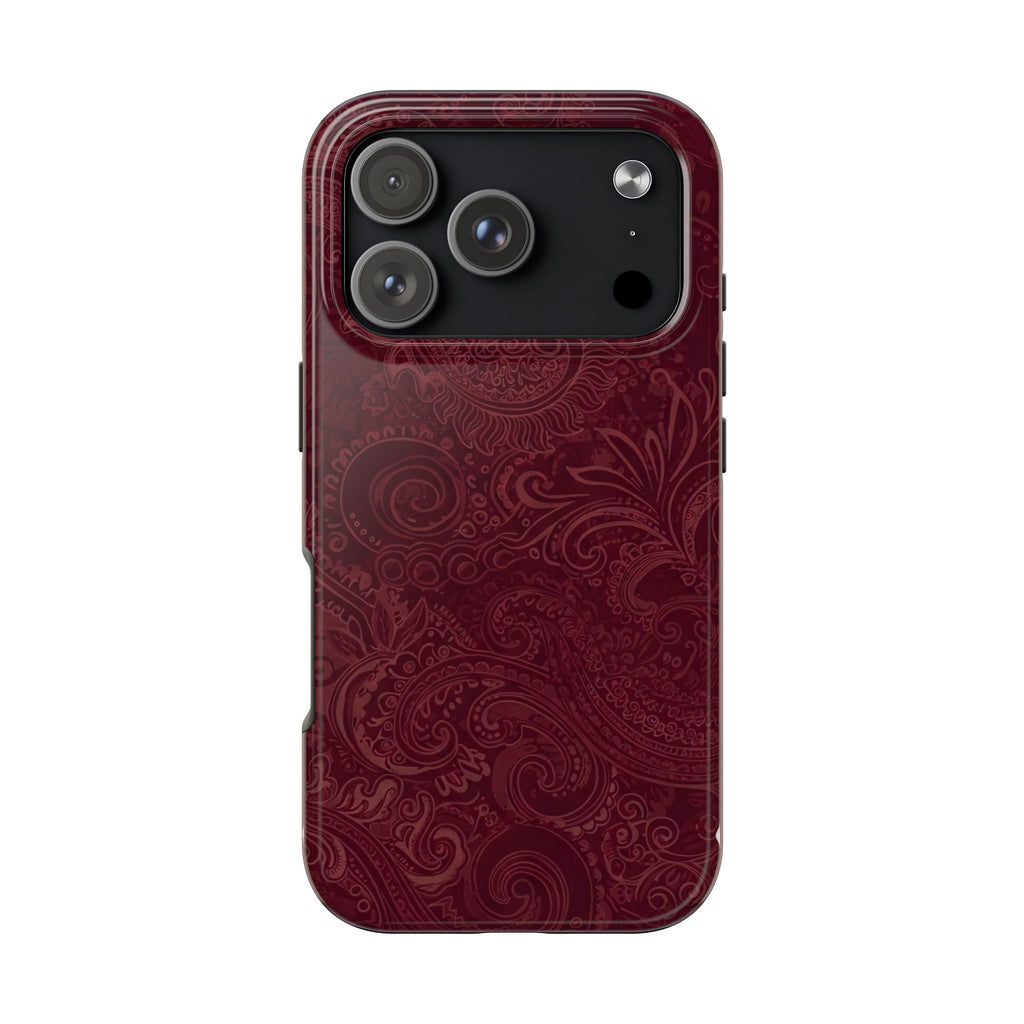 DARK CHERRY BANDANA PHONE CASE