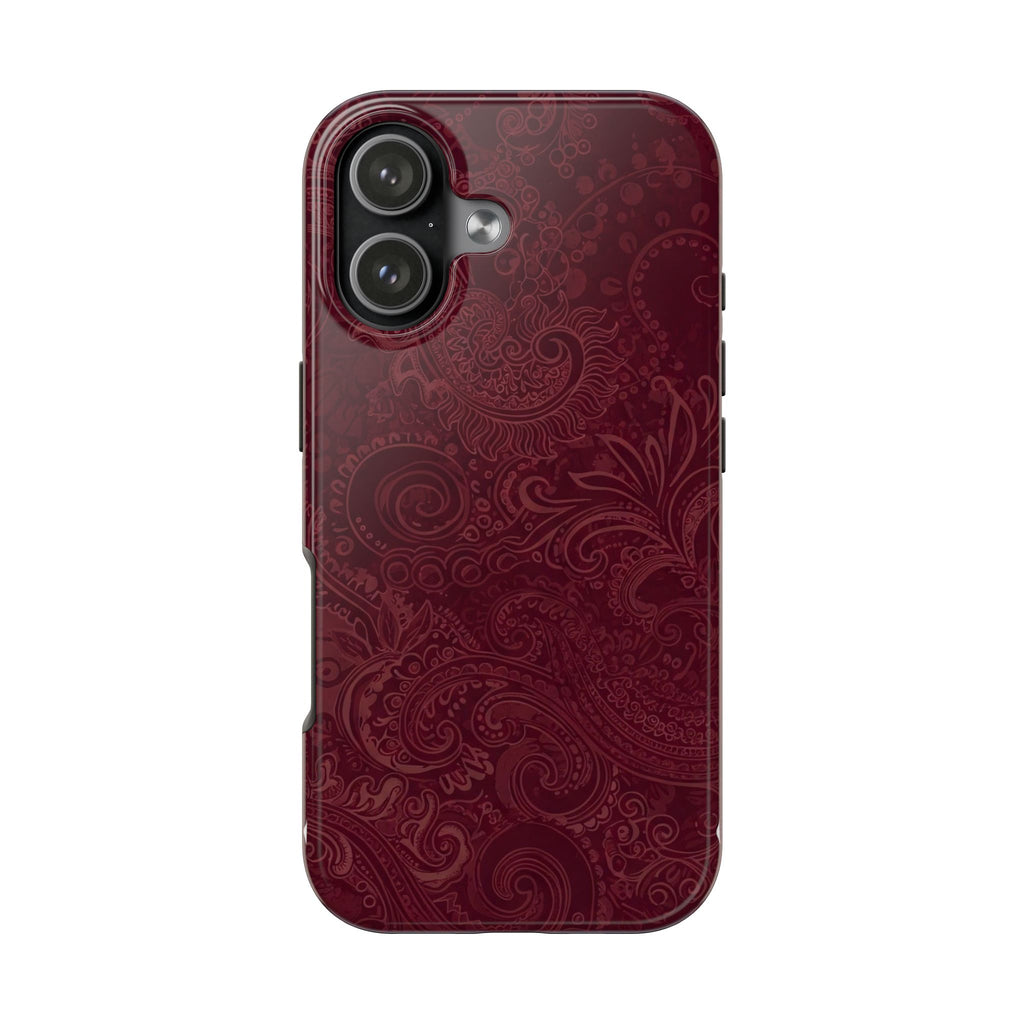 DARK CHERRY BANDANA PHONE CASE