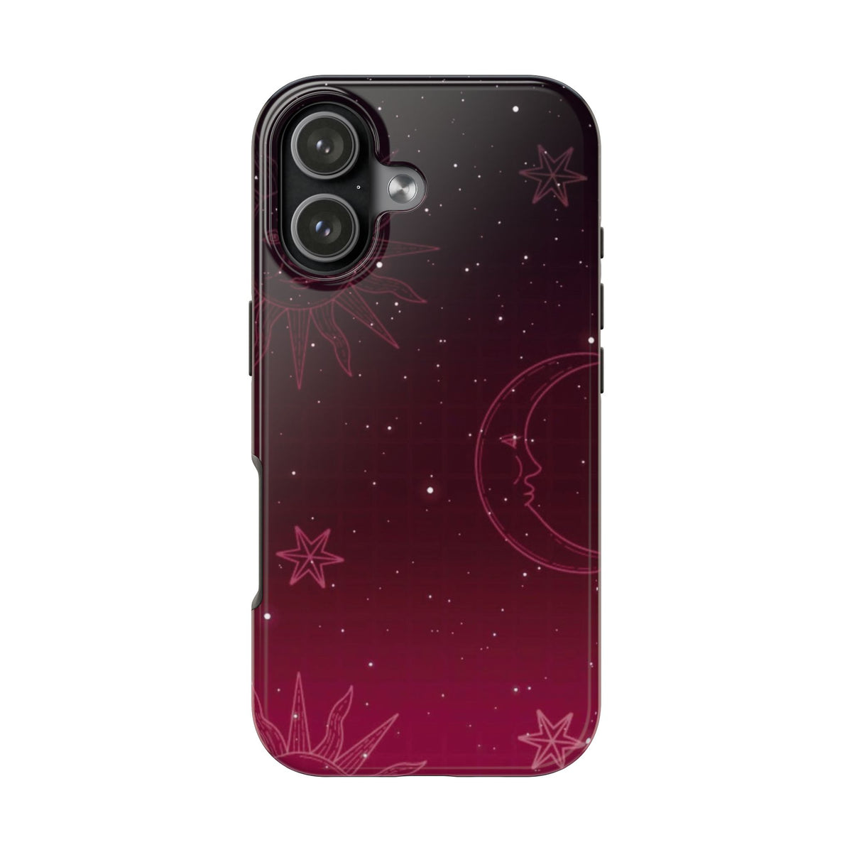 BURGUNDY GRADIENT GALAXY PHONE CASE