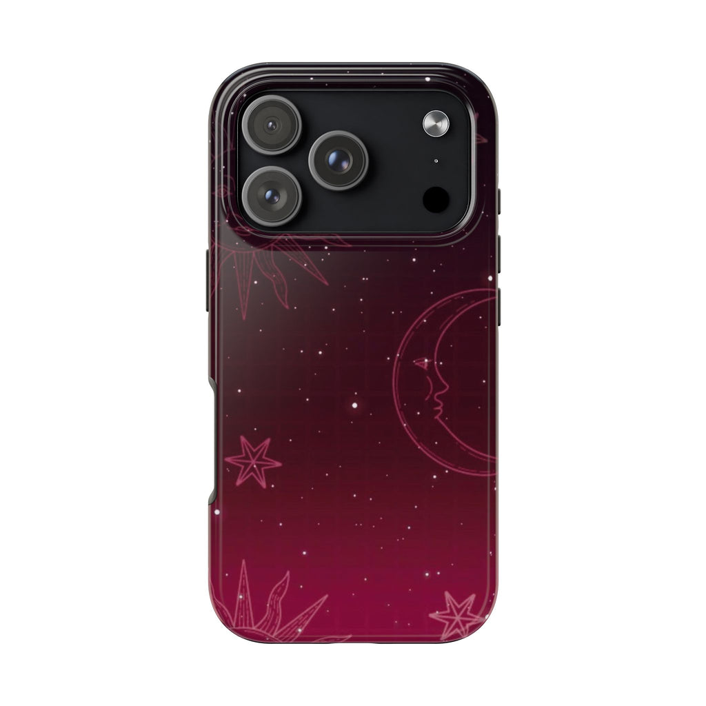 BURGUNDY GRADIENT GALAXY PHONE CASE