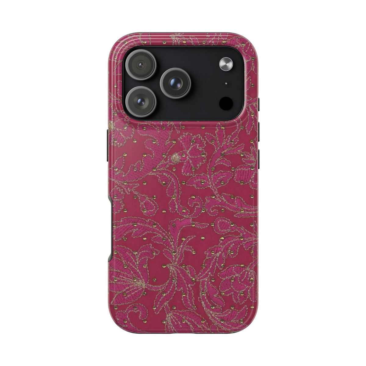 RED WHIMSY LACE PHONE CASE