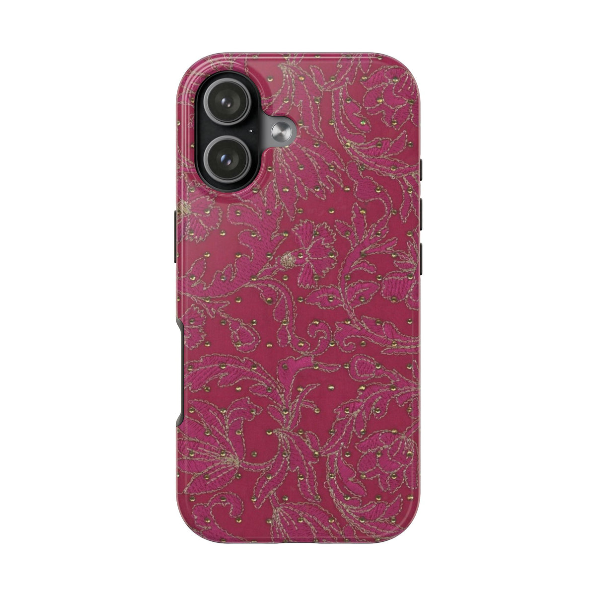 RED WHIMSY LACE PHONE CASE