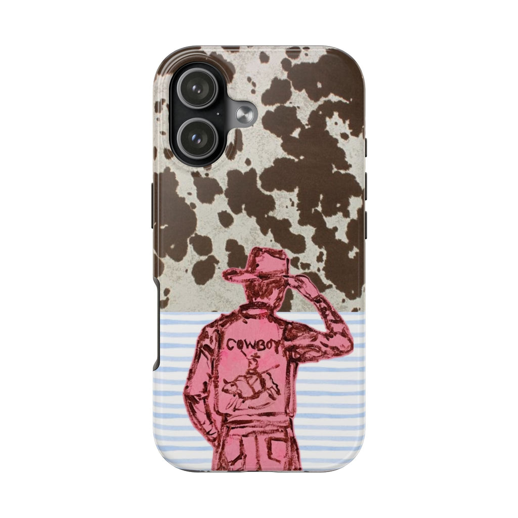 COWHIDE COWBOY STRIPES PHONE CASE