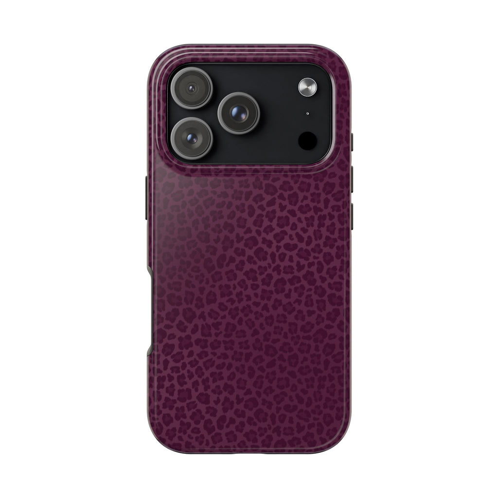 BORDEAUX LEOPARD PHONE CASE