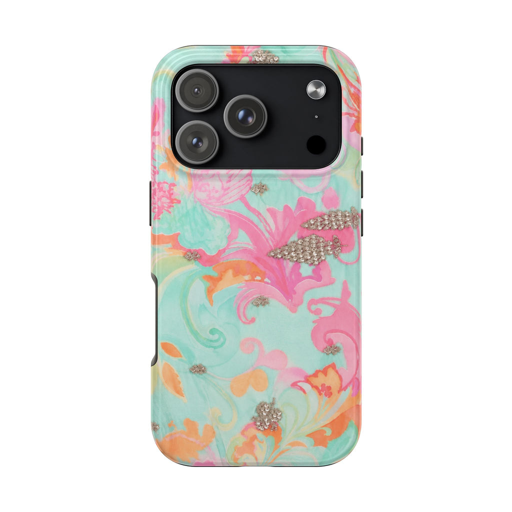 TIFFANY BLUE PRISM BLOOM PHONE CASE