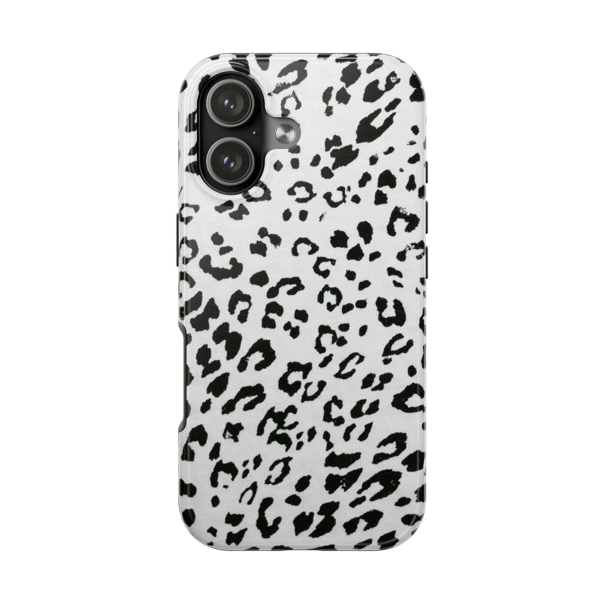BLACK & WHITE CHEETAH PHONE CASE