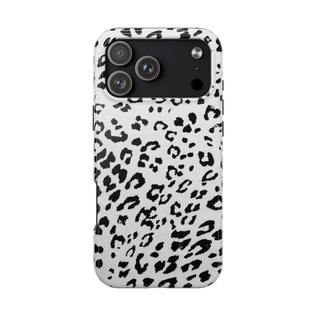 BLACK & WHITE CHEETAH PHONE CASE