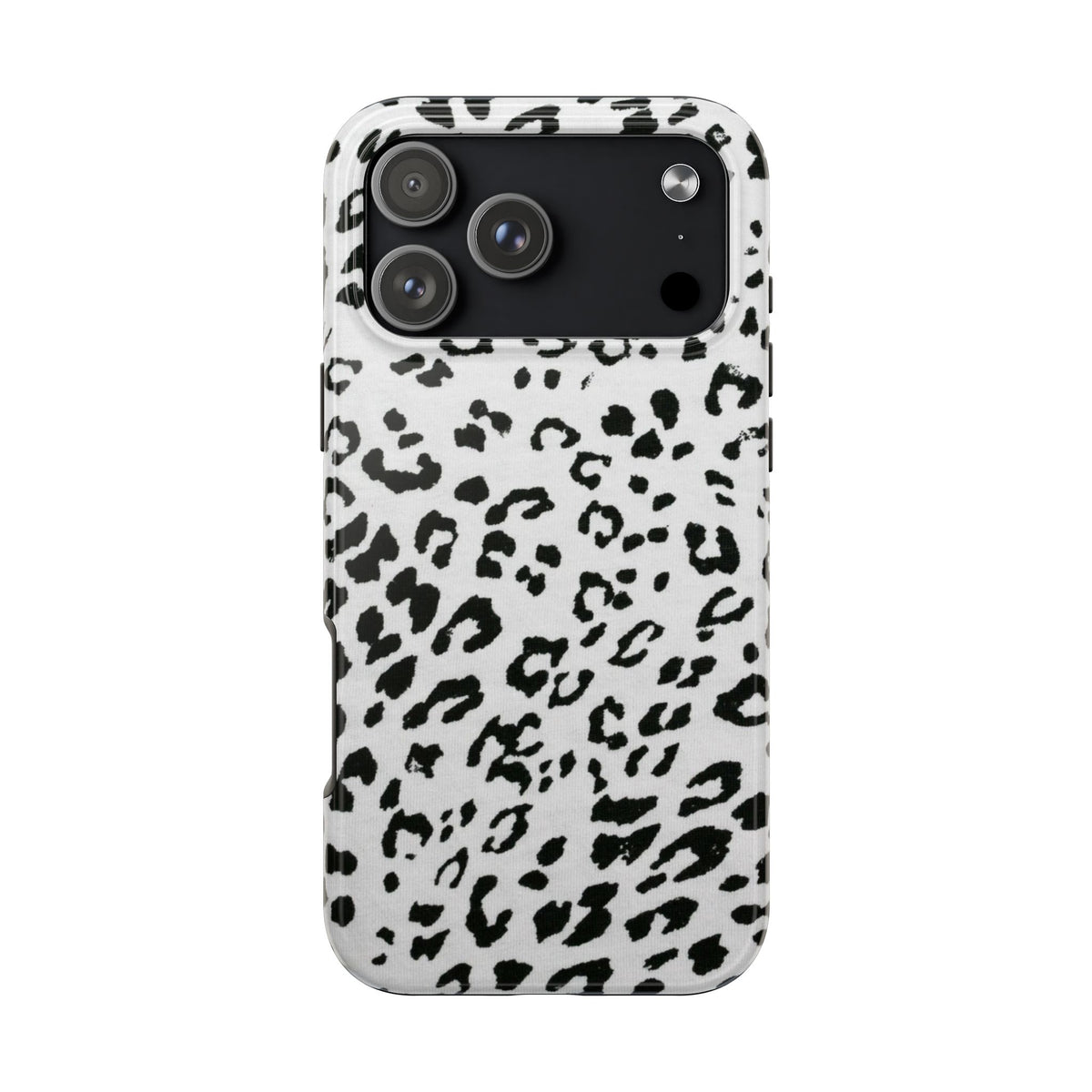 BLACK & WHITE CHEETAH PHONE CASE