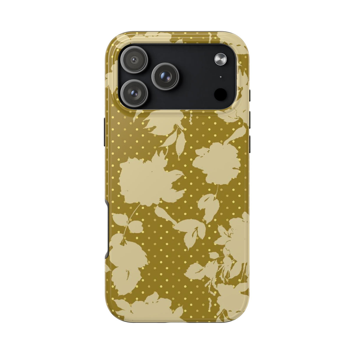 GREEN POLKA DOT FLORAL PHONE CASE