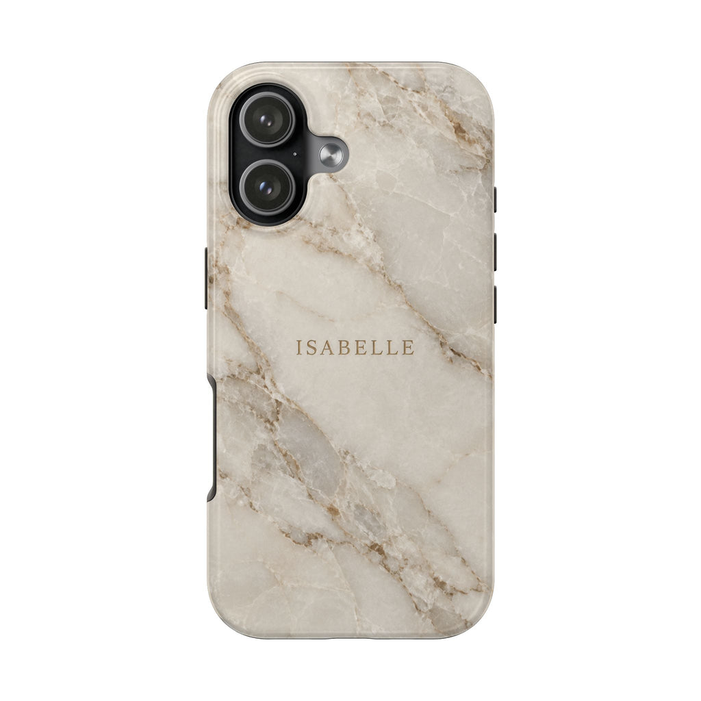 PERSONALIZED STONE GRAY MARBLE MONOGRAM INITIALS CUSTOM PHONE CASE