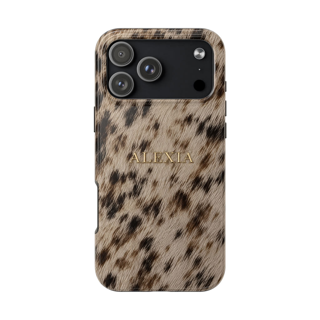 PERSONALIZED SPOTTED CUSTOM NAME PHONE CASE