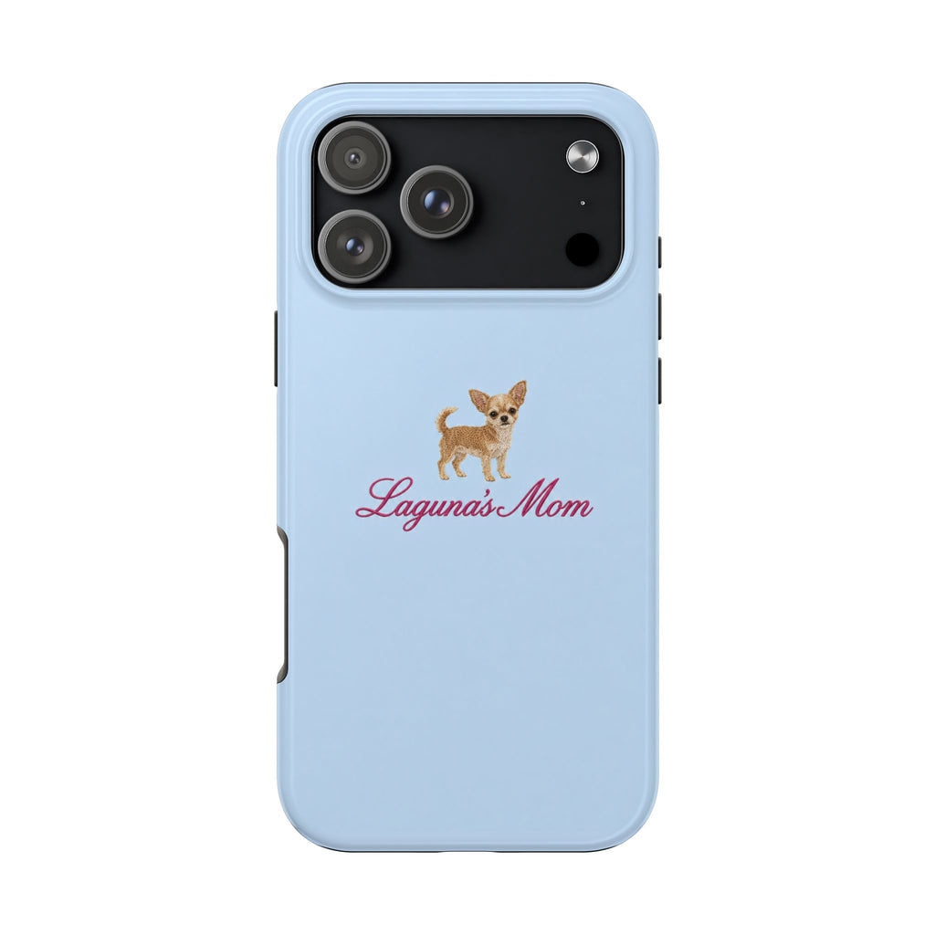PERSONALIZED BABY BLUE CHIHUAHUA DOG MOM CUSTOM NAME PHONE CASE