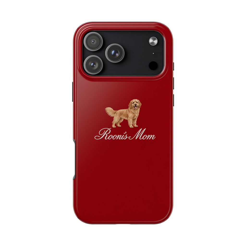 PERSONALIZED RED GOLDEN RETRIEVER DOG MOM CUSTOM NAME PHONE CASE