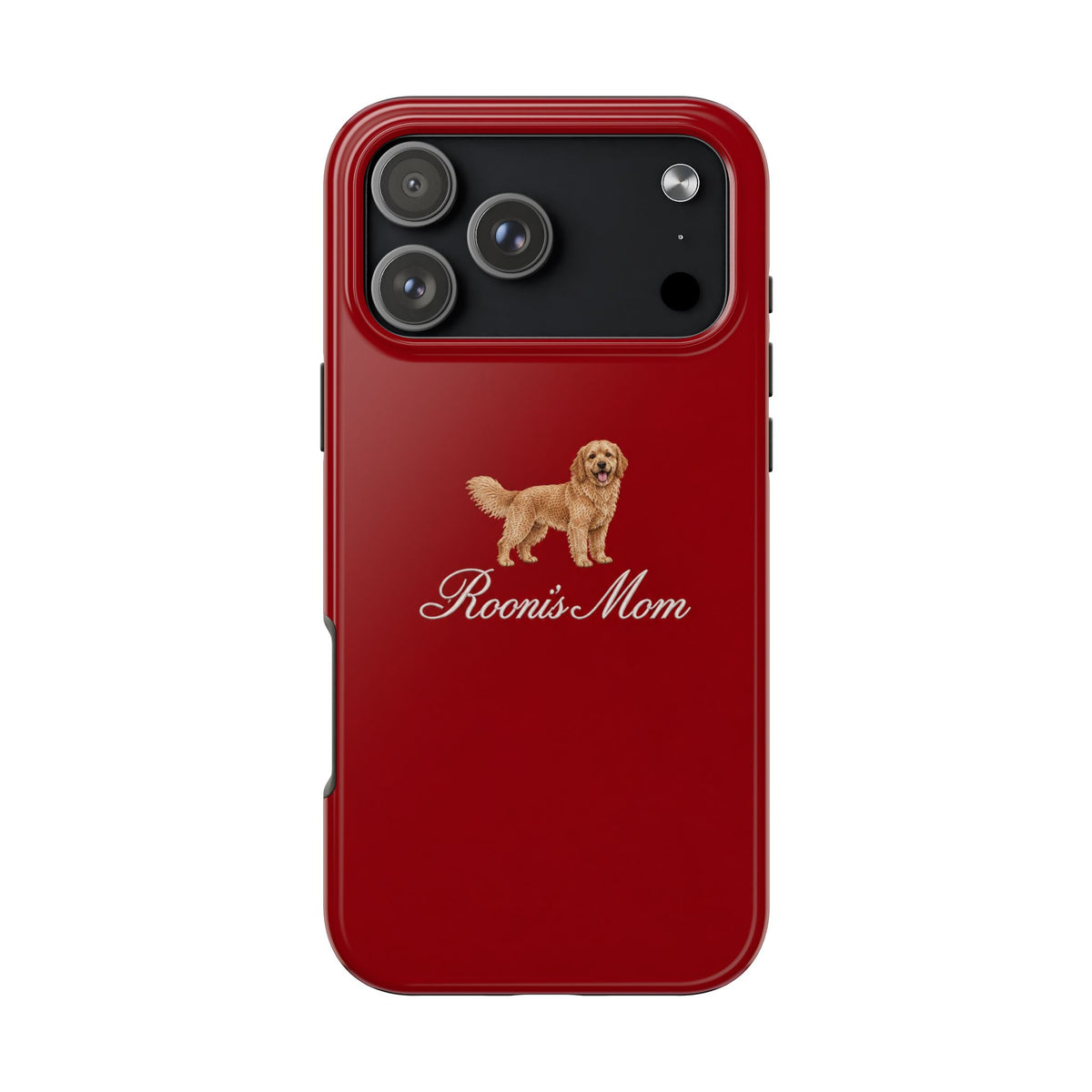 PERSONALIZED RED GOLDEN RETRIEVER DOG MOM CUSTOM NAME PHONE CASE