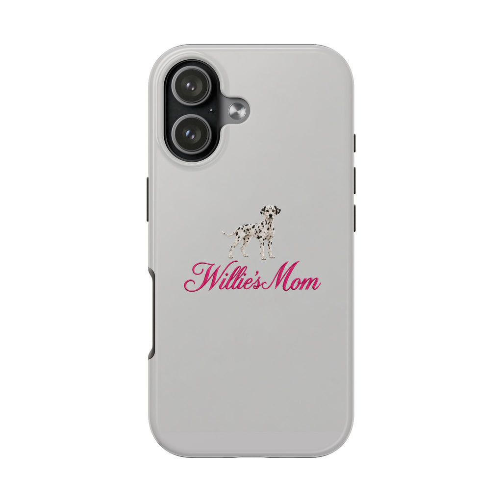 PERSONALIZED GRAY DALMATION DOG MOM CUSTOM NAME PHONE CASE