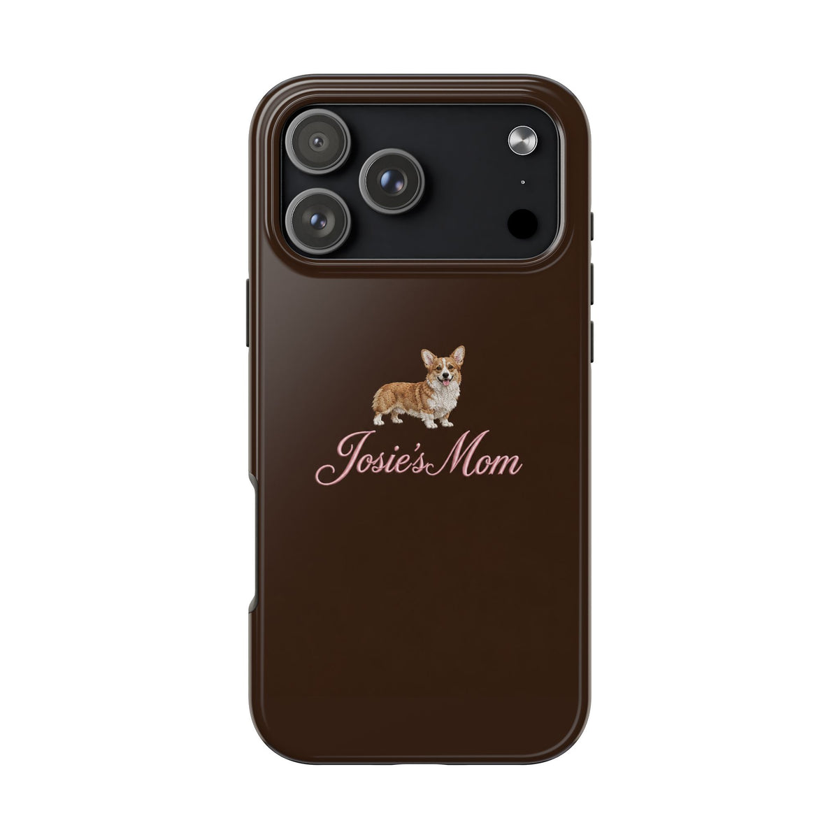 PERSONALIZED BROWN CORGI DOG MOM CUSTOM NAME PHONE CASE