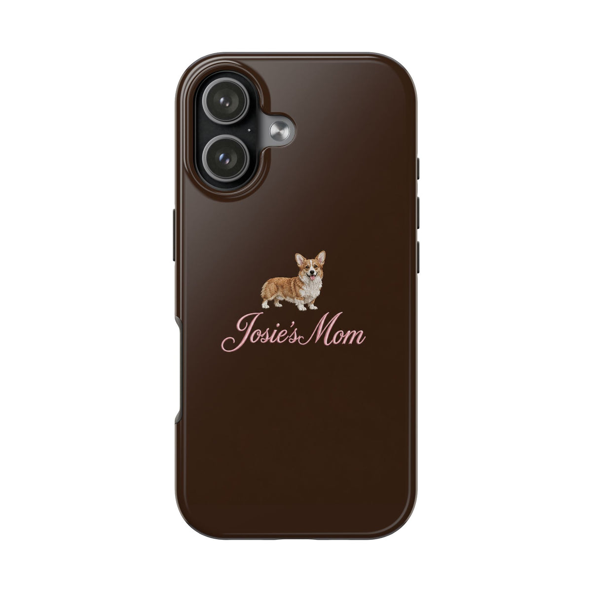 PERSONALIZED BROWN CORGI DOG MOM CUSTOM NAME PHONE CASE