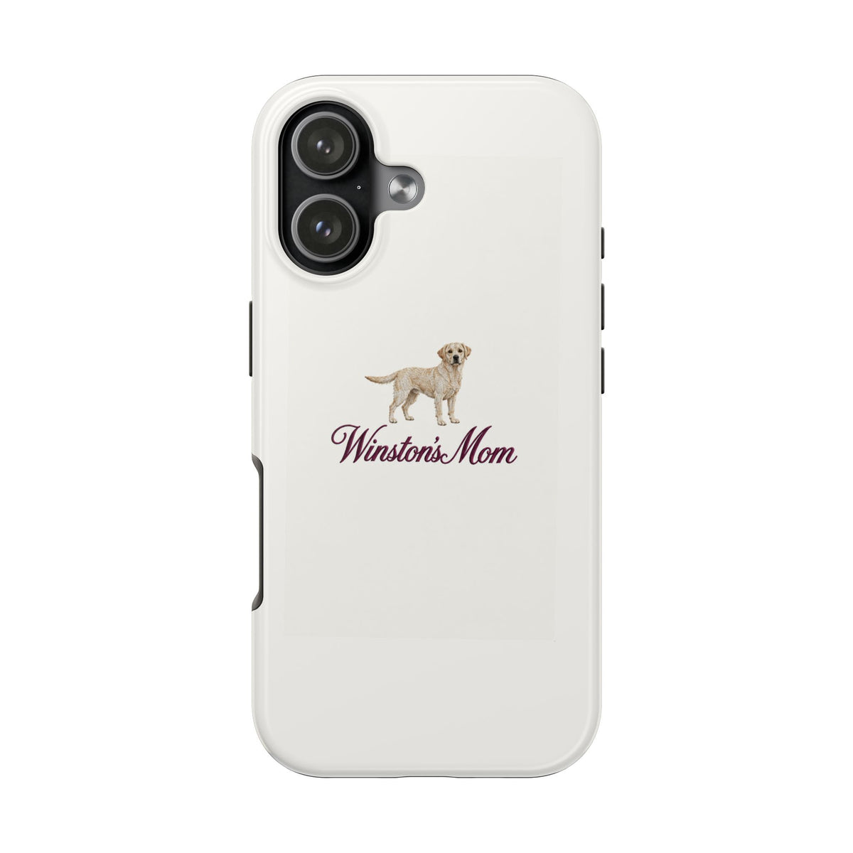 PERSONALIZED IVORY LABRADOR DOG MOM CUSTOM NAME PHONE CASE