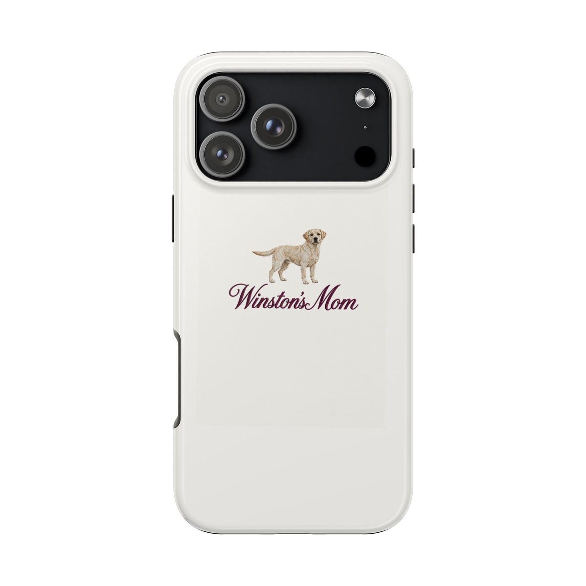 PERSONALIZED IVORY LABRADOR DOG MOM CUSTOM NAME PHONE CASE