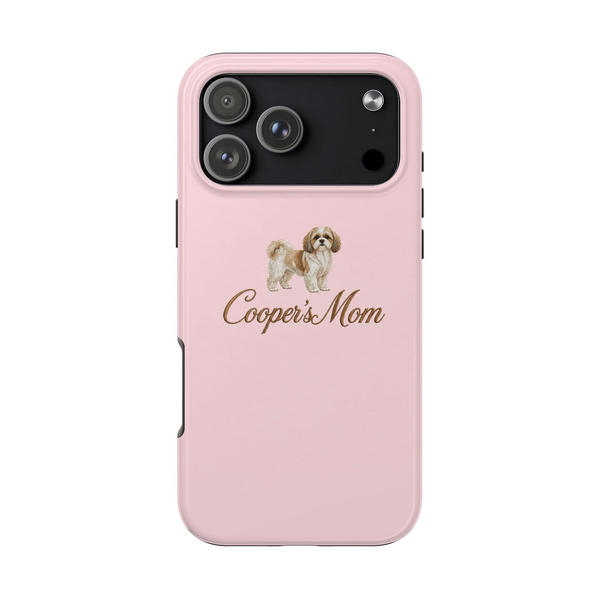 PERSONALIZED PINK SHIH TZU DOG MOM CUSTOM NAME PHONE CASE