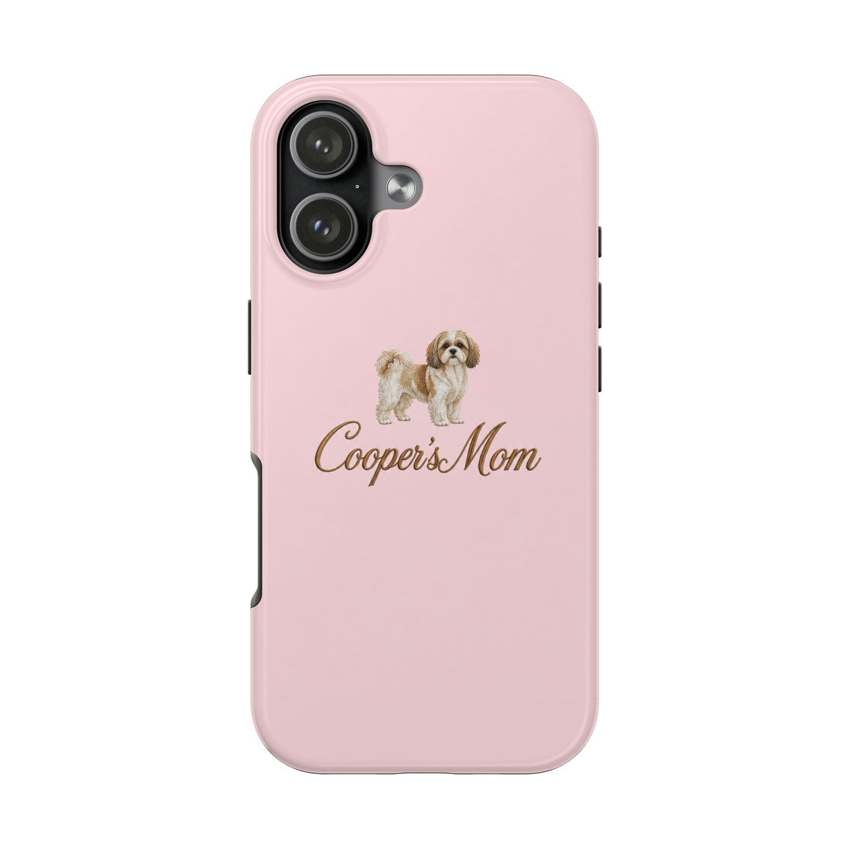 PERSONALIZED PINK SHIH TZU DOG MOM CUSTOM NAME PHONE CASE