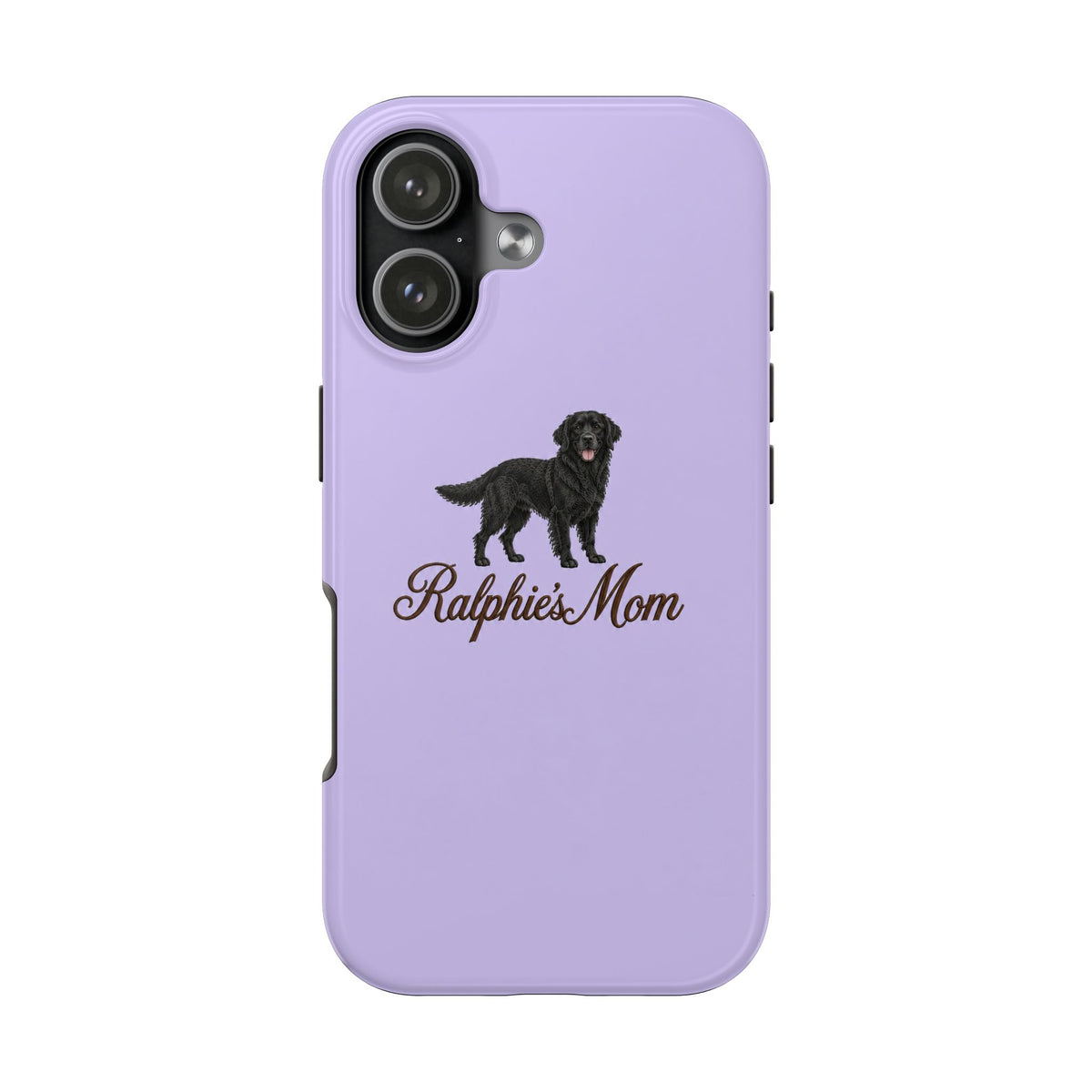 PERSONALIZED LAVENDER BLACK RETRIEVER DOG MOM CUSTOM NAME PHONE CASE