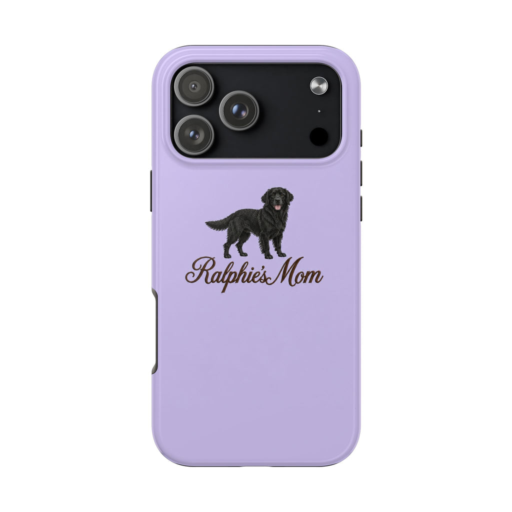 PERSONALIZED LAVENDER BLACK RETRIEVER DOG MOM CUSTOM NAME PHONE CASE