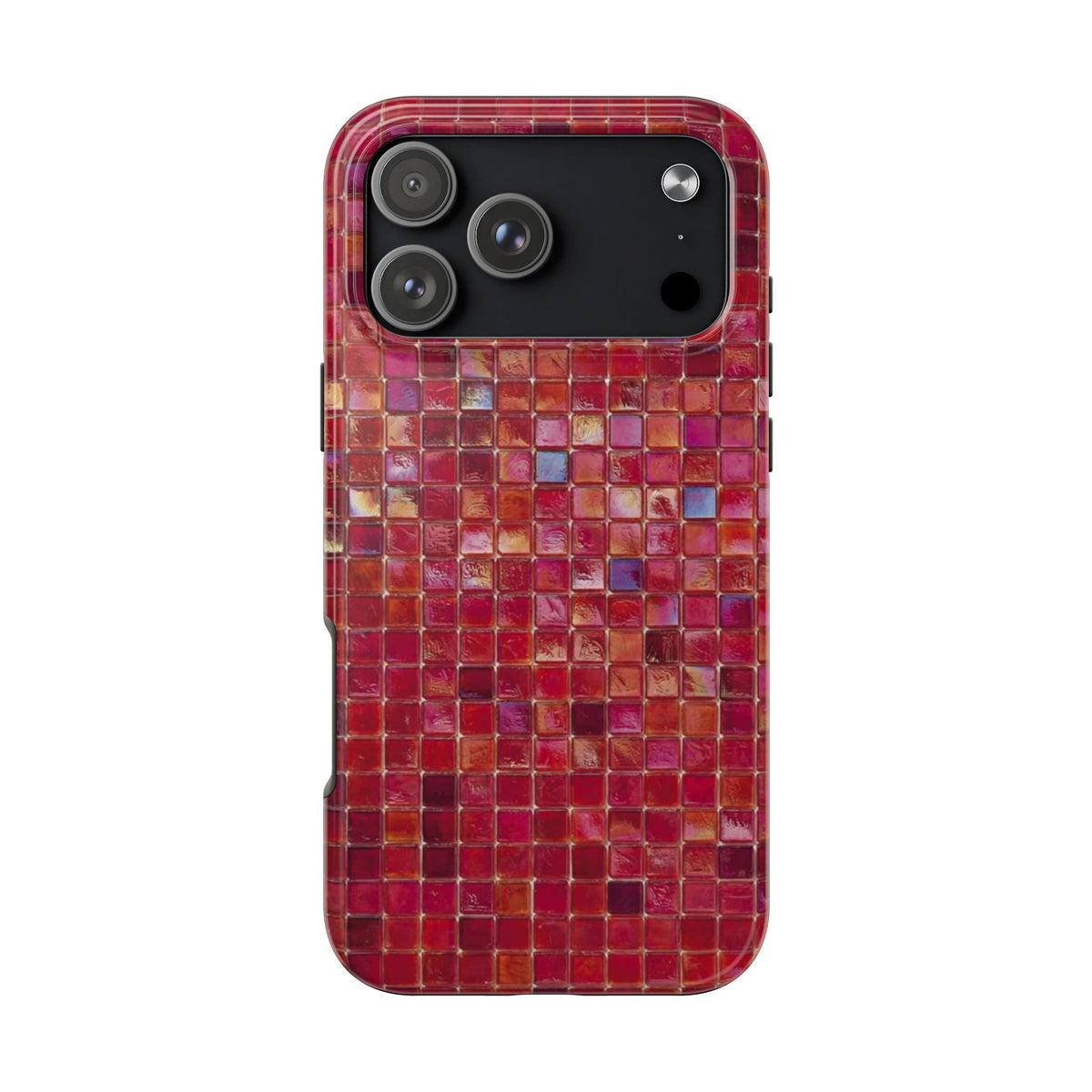 RED MOSAIC PHONE CASE