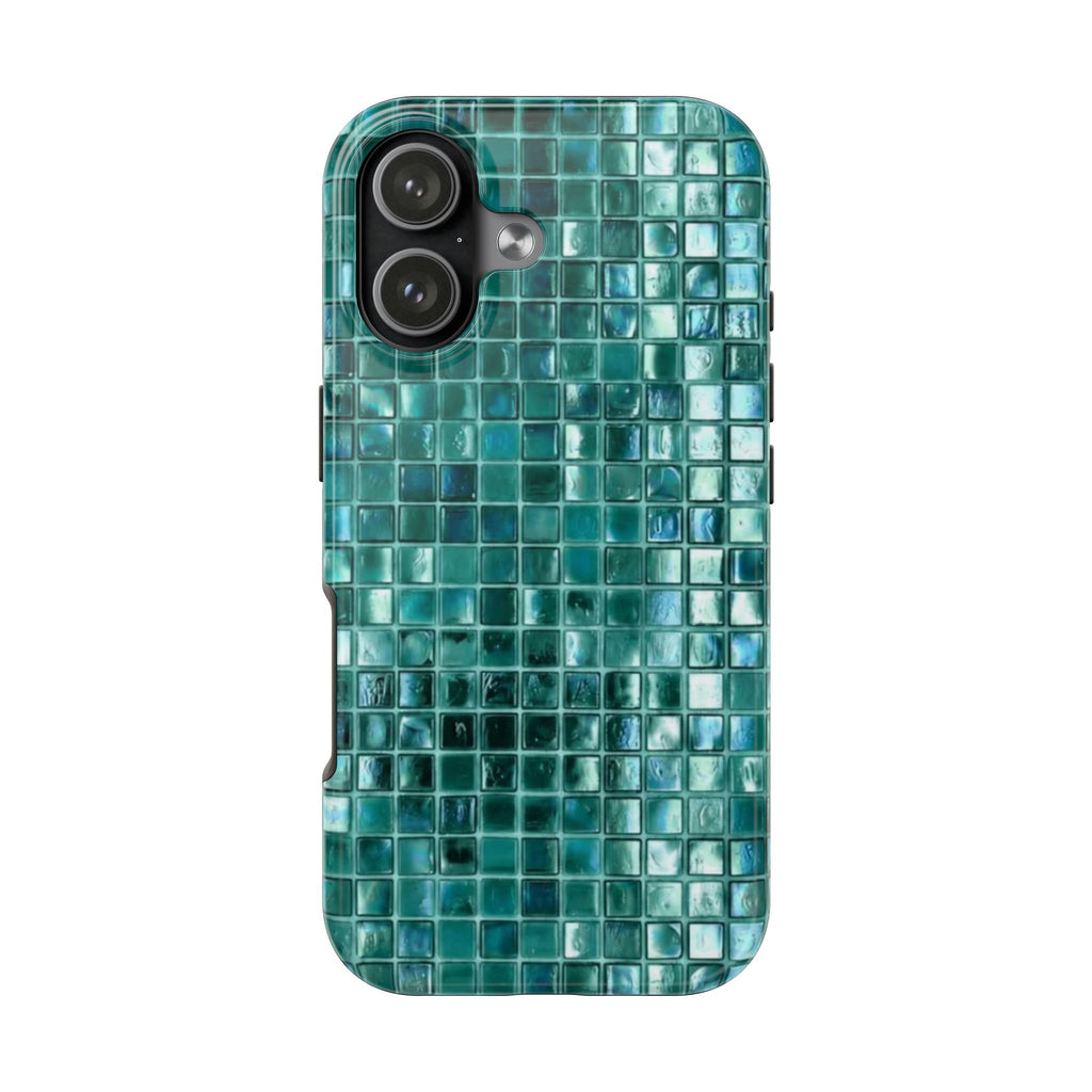 TEAL MOSAIC PHONE CASE