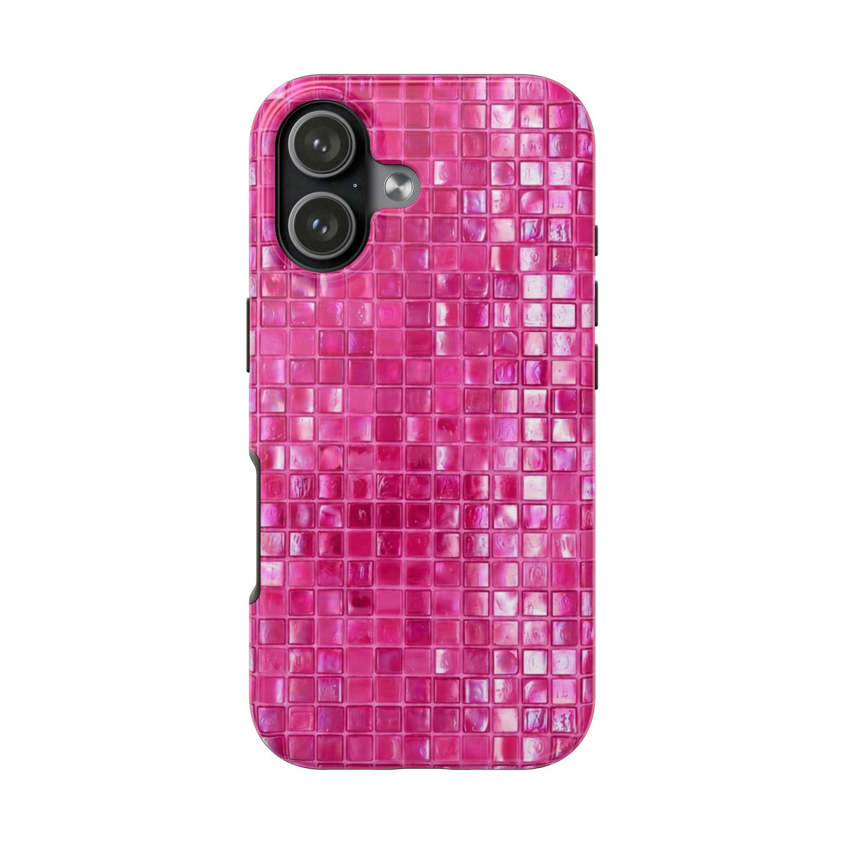 FUCHSIA PINK MOSAIC PHONE CASE