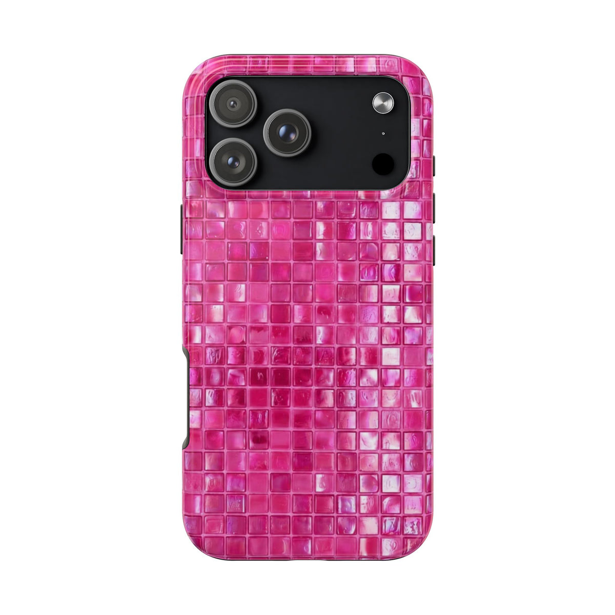 FUCHSIA PINK MOSAIC PHONE CASE
