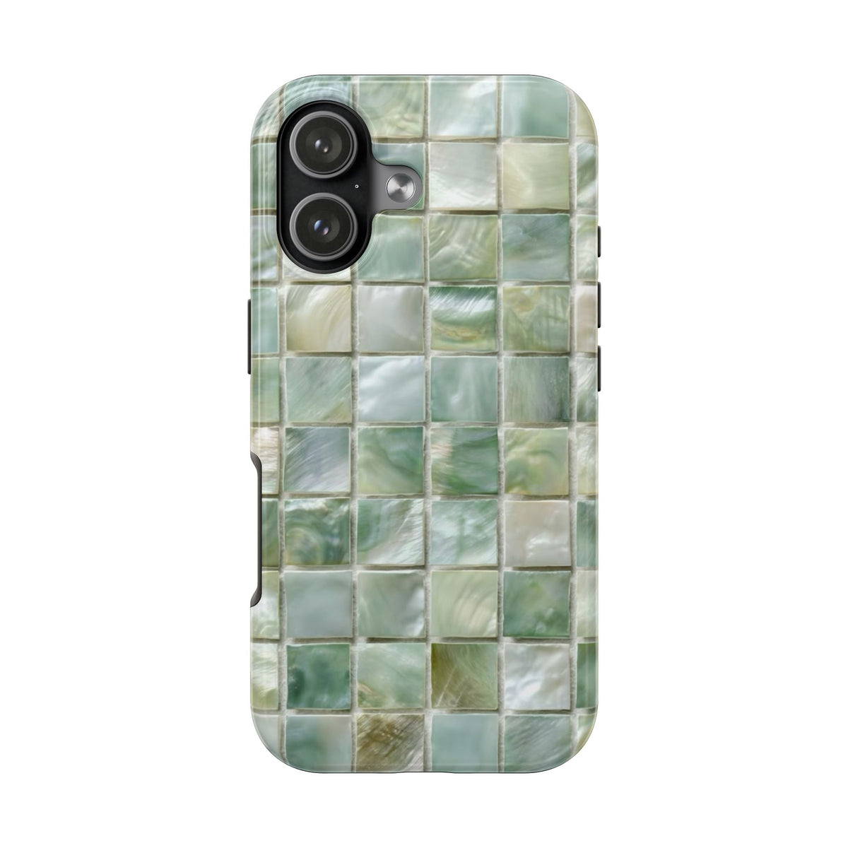 LIGHT GREEN MOSAIC PHONE CASE