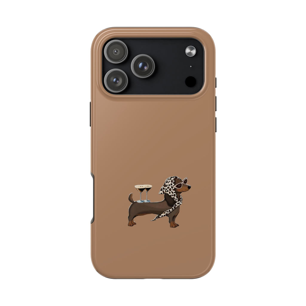 ESPRESSO MARTINI DACHSHUND PHONE CASE